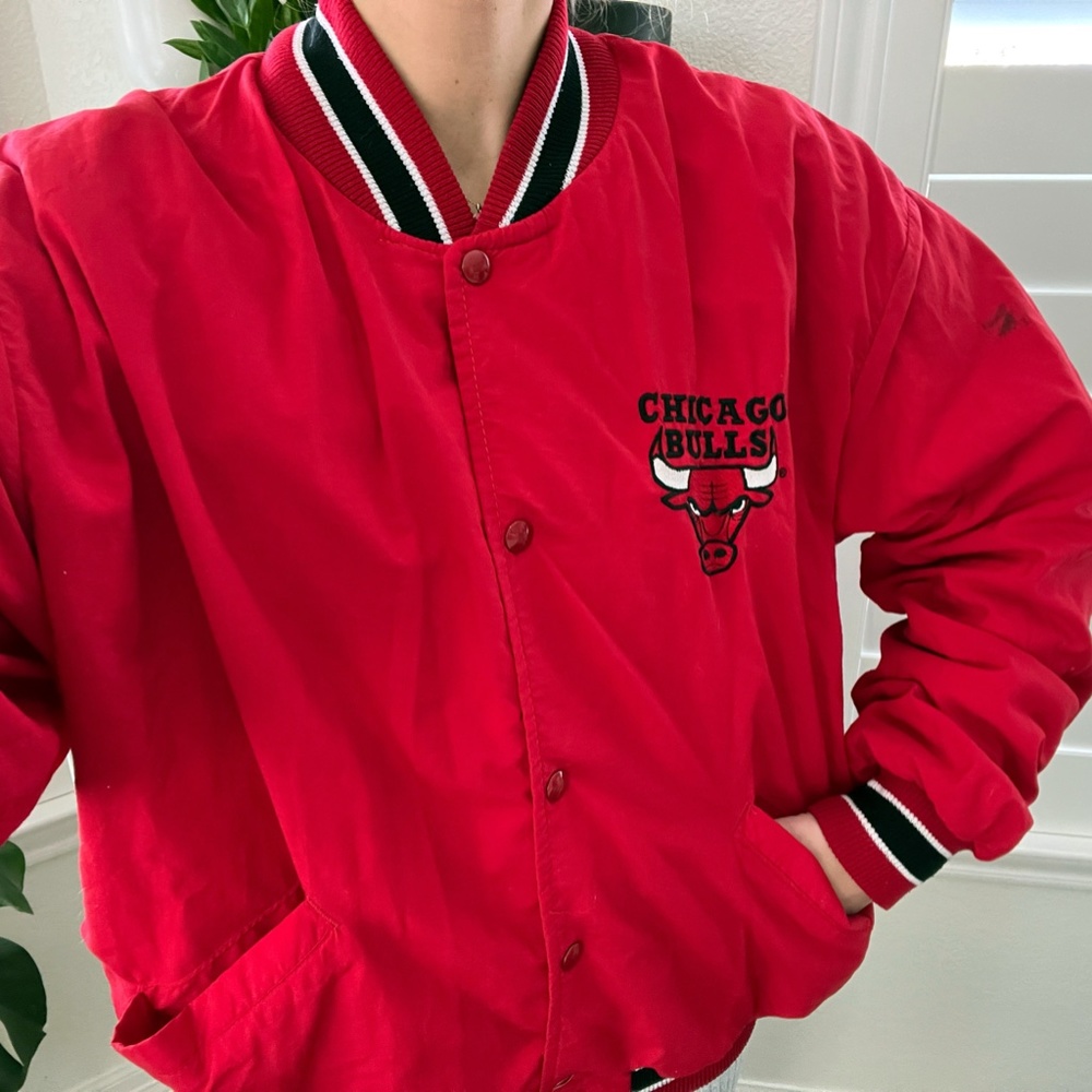 Vintage Chicago Bulls late 80s, early 90s DeLong Jacket, Michael Jordan